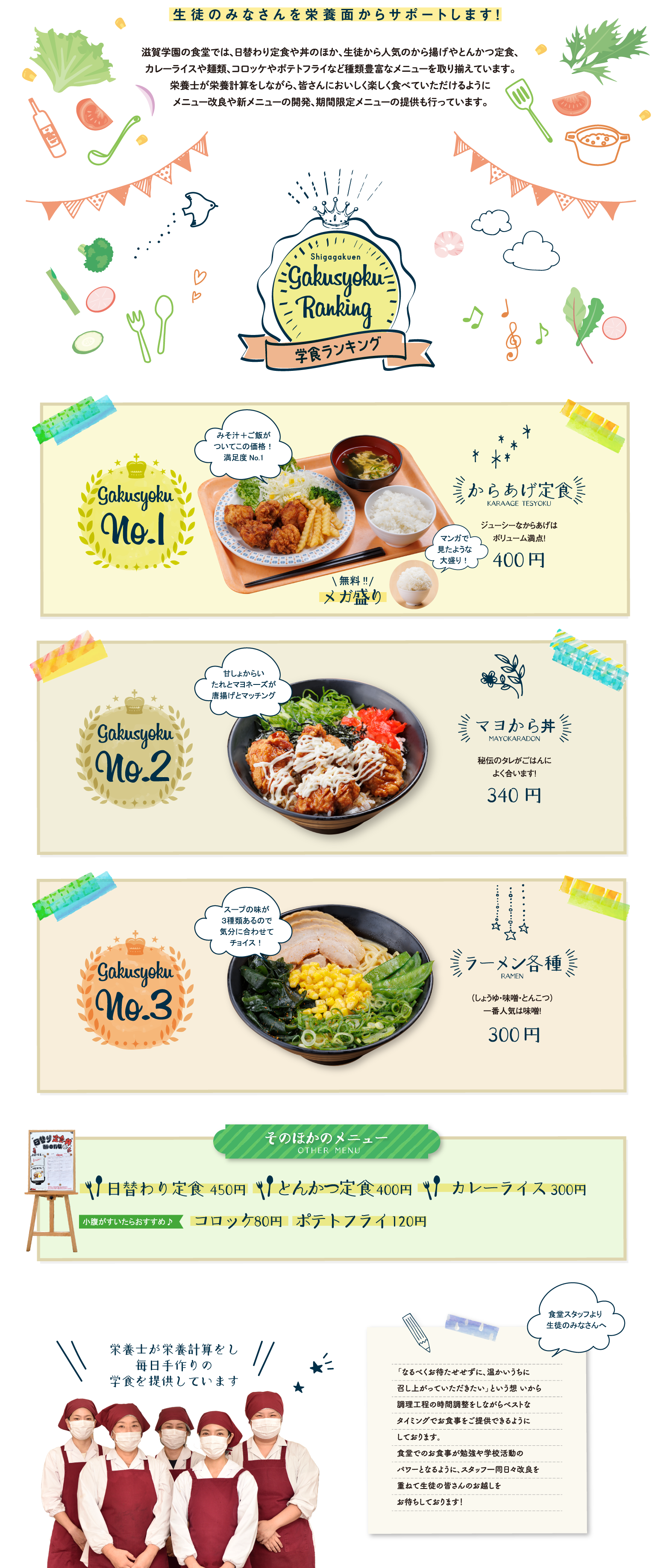 学食ランキング
